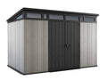 Cobertizo de jardín - Keter Artisan gris - Con puerta doble - 342x218x226 cm