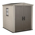 Caseta de jardín - Keter Factor beige - Con ventana lateral - 178x195.5x208 cm